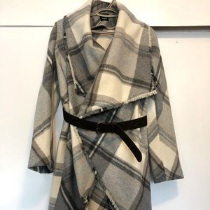Belted wrap coat